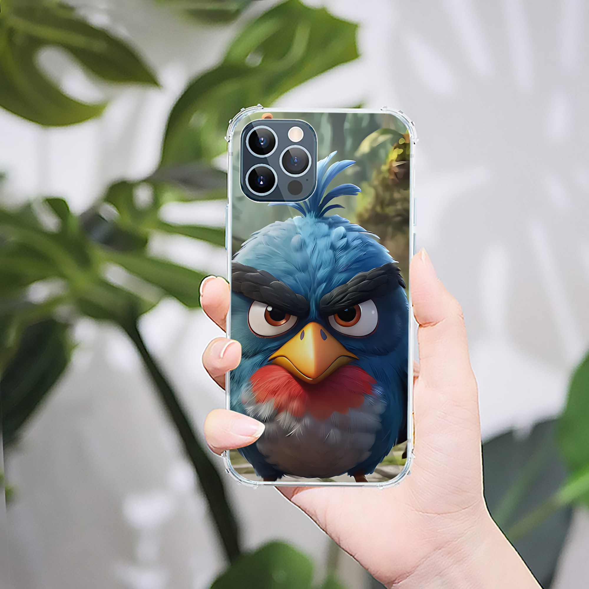 （画像用） Angry Birds アングリーバード 【iPhone 12シリーズ対応】透明スマホケース（クリアソフトケース）